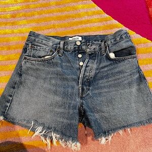 Agolde Blue Denim Shorts